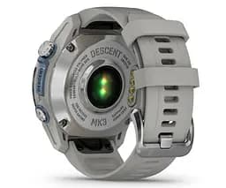 Смарт-годинник Garmin Descent Mk3 43 mm Stainless Steel with Fog Gray Silicone Band (010-02753-04/03) - мініатюра 9