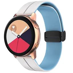 Силиконовый ремешок Classy для Smart Watch 20mm White/Blue