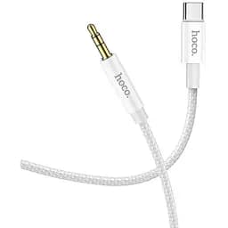 Кабель Hoco AUX to Type-C digital audio conversion cable UPA19 белый 1 м