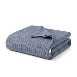 Плед-покривало Cosas Knitted Braid Nightfall косичка 75х95 см (Blanket_65Nightfall_KnittedBraid_75x95)