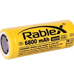 Акумулятор Rablex Li-ion 26650 6800mAh Yellow - мініатюра 2
