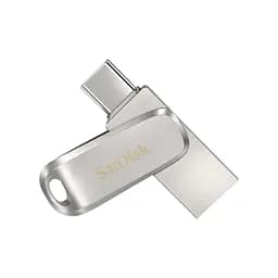 Накопичувач 256GB USB 3.1 Type-A + Type-C Dual Drive Luxe Срібний SanDisk teh0013418 - мініатюра 3