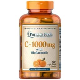 Витамины Puritans Pride vitamin C 1000 mg with Bioflavonoids 200 капсул