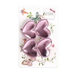 Зажим детский для волос "Сердечко" Lukky T18547(бузковий)