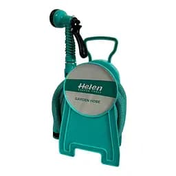 Шланг поливальний 10 м з котушкою і розпилювачем з 7 режимами Helen Garden Tools шланг садовий, що розтягується - мініатюра 2