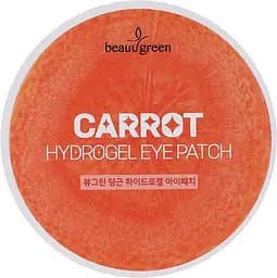 Антиоксидантні гідрогелеві патчі з морквою 60 шт Beauugreen Carrot Hydrogel Eye Patch