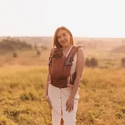 Ерго рюкзак ONE з народження і до 2-х років для малюків вагою до 15 кг Love&Carry Цегляний - мініатюра 3
