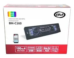 Автомобільний мультимедійний ресивер 1DIN з Bluetooth і RGB-підсвіткою, магнітола з підтримкою USB, TF/microSD і AUX, MP3 - мініатюра 7
