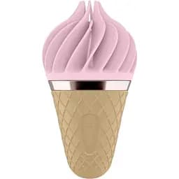 Кліторальний стимулятор-морозива Satisfyer Lay-On Sweet Treat з головкою, що обертається