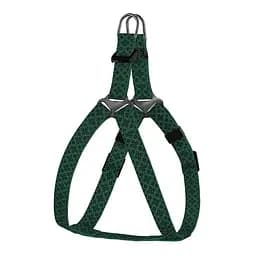 Шлея для собак Барксі Urban патріотична Вишиванка зелен