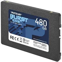 Накопичувач SSD Patriot Sata 2.5" 480GB Burst Elite 500 512 (PBE480GS25SSDR) - мініатюра 3