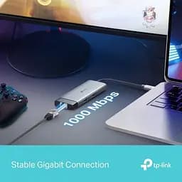 Концентратор TP-Link USB 3.0 6-in-1 2xUSB 3.0 + 1xUSB-C + 1xHDMI + 1xRJ45 + PD 100W (UH6120C) - мініатюра 8