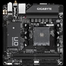 Материнська плата Gigabyte A520I AC Socket AM4 (A520I AC) - мініатюра 2