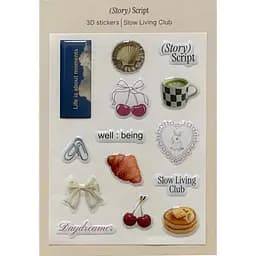 3D стикеры (Story) Script "Slow Living Club"