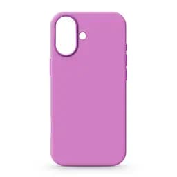 Силиконовый чехол для Apple iPhone 16, ICON2 Case, фиолетовый, противоударный, панель, защита всего корпуса, матовая поверхность Soft Touch, выступает над дисплеем, совместим с защитными стеклами и пленками, с микрофиброй, ArmorStandart (ARM79627)