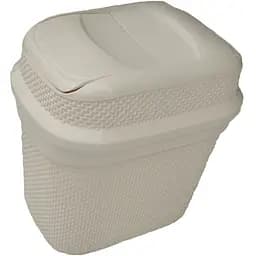 Мусорник Ucsan Drop 16 л кремовый (134006)