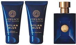 Набор Versace Dylan Blue Pour Homme 50 мл туалетная вода, 50 мл гель для душа, 50 мл бальзам после бритья