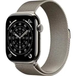 Смарт-годинник Apple Watch Series 11 GPS + Cellular 46mm Natural Tit. Case w. Natural Milanese Loop - M/L (MFD04)