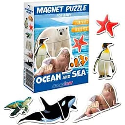 Набір магнітних пазлів Magdum Ocean and Sea 7 шт. ML4031-35 EN - мініатюра 2