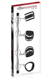 Фіксатор для рук та ніг Fetish Tentation Submission bar with 4 cuffs Fetish Tentation SO4667 91474