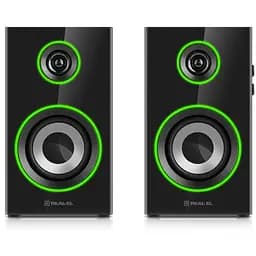Комп'ютерні колонки 2.0 Real-El RS415 RGB Bluetooth Black 20 Вт - мініатюра 3