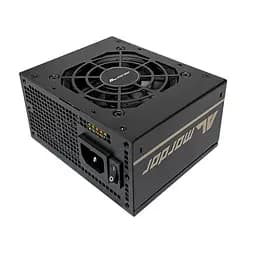 Блок живлення 450 Вт, ALmordor SFX, чорний, 80+ Bronze, Active PFC, 80 мм, 2xMolex/3xSATA/2x6+2-pin/1x4+4-pin/1x20+4-pin,