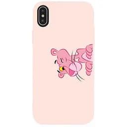 Чохол-накладка Toto Matt TPU 2 mm Print Case Apple iPhone XS Max #54 Pink Pantera Sand pink