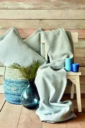Покривало з наволочкою Karaca Home - Charm bold mavi блакитний 160x240 полуторний - мініатюра 2