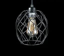 Стельова люстра Splendid Ray L403B/1, E27, Чорний метал, регульована висота 30-95 см, сучасний стиль - мініатюра 2