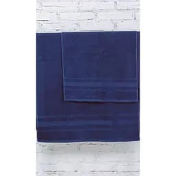 Набір банних рушників №5003 SoftNess Darkblue, 2 шт. (2200003182958) - мініатюра 2