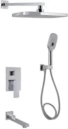 Душова система універсальна Qtap Gemini Chrome прихованого монтажу QTGEM114CRM45702