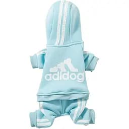 Костюм для тварин Ginger S Adidog спорт блакитний Д-35 см ОГ-25 см 1.5-2.5 кг