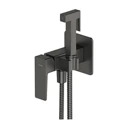 Набір гігієнічного душу прихованого монтажу Omnires Parma graphite SYSPMBI2GR, Графіт