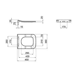 Сидіння для унітазу Qtap Cover з мікроліфтом Slim QT0599SC2170W - мініатюра 9