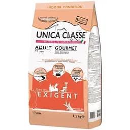 Сухий корм для котів Unica Classe Adult Gourmet Exigent Dry з лососем 1.5 кг