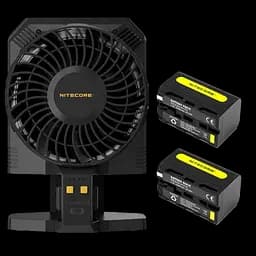 Вентилятор для фотостудии Nitecore CW30 + 2 аккумулятора NP-F750 5200mAh комплект
