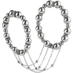 Сексуальное украшение на пенис и машонку Art of Sex Jerome серебро