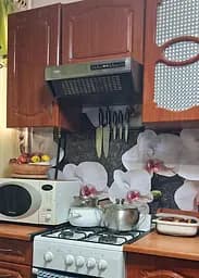 Наклейка на холодильник 3Д Орхідеї на темному тлі плівка ПВХ квіти Білий 65х200 см Happy Pocket Z183790 - мініатюра 4