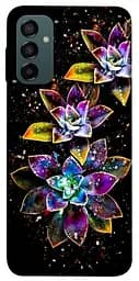 Чохол Demsky Flowers on black для Samsung Galaxy M14 5G