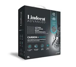 Комкующийся наполнитель Lindocat Active Plus Carbon box с угольными гранулами 6 л