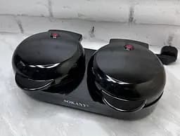Вафельниця подвійна Sokany SK-BBQ-850 для товстих бельгійських вафель сердець 1100 Вт - мініатюра 5