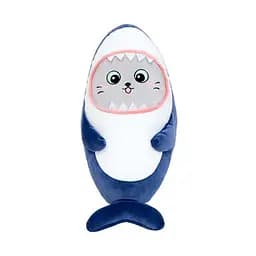 Детская мягкая игрушка "Кот в костюме акулы" Bambi K15252, размер 25 см