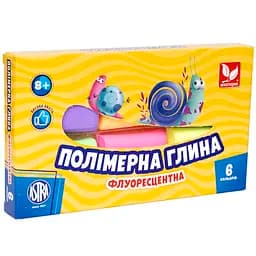 Полимерная глина Школярик флуоресцентная 6 цветов 120 г (83911902-UA)