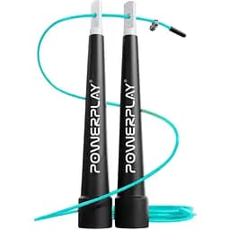 Скакалка PowerPlay Turquoise швидкісна 2.9 м (4202)