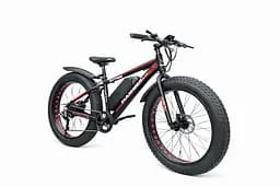 Електровелосипед Hammer Fatbike 26" (1000W 48V 21Ah) Чорно-червоний