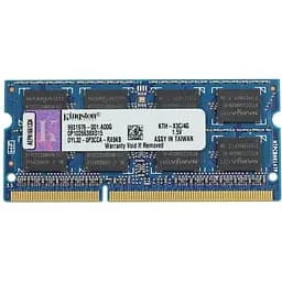 Оперативна пам'ять для ноутбука Kingston SO-DIMM DDR3 4GB 1600MHz PC3-12800 2Rx8 Б/В