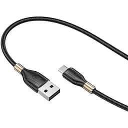 Кабель Hoco U92 Gold collar charging data cable for Micro Черный