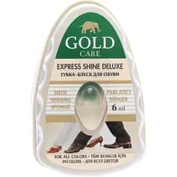 Губка-блиск для взуття Gold Care із запаскою 6 мл безбарвна