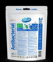 Вологі серветки Smile Antibacterial, 30 шт. - мініатюра 2