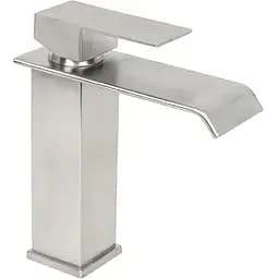 Змішувач для умивальника Platinum FHP 15 (8548) каскадний, одноважільний з нержавіючої сталі (000032644)